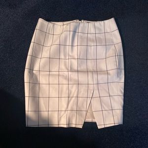 Banana Republic Windowpane Pencil Skirt